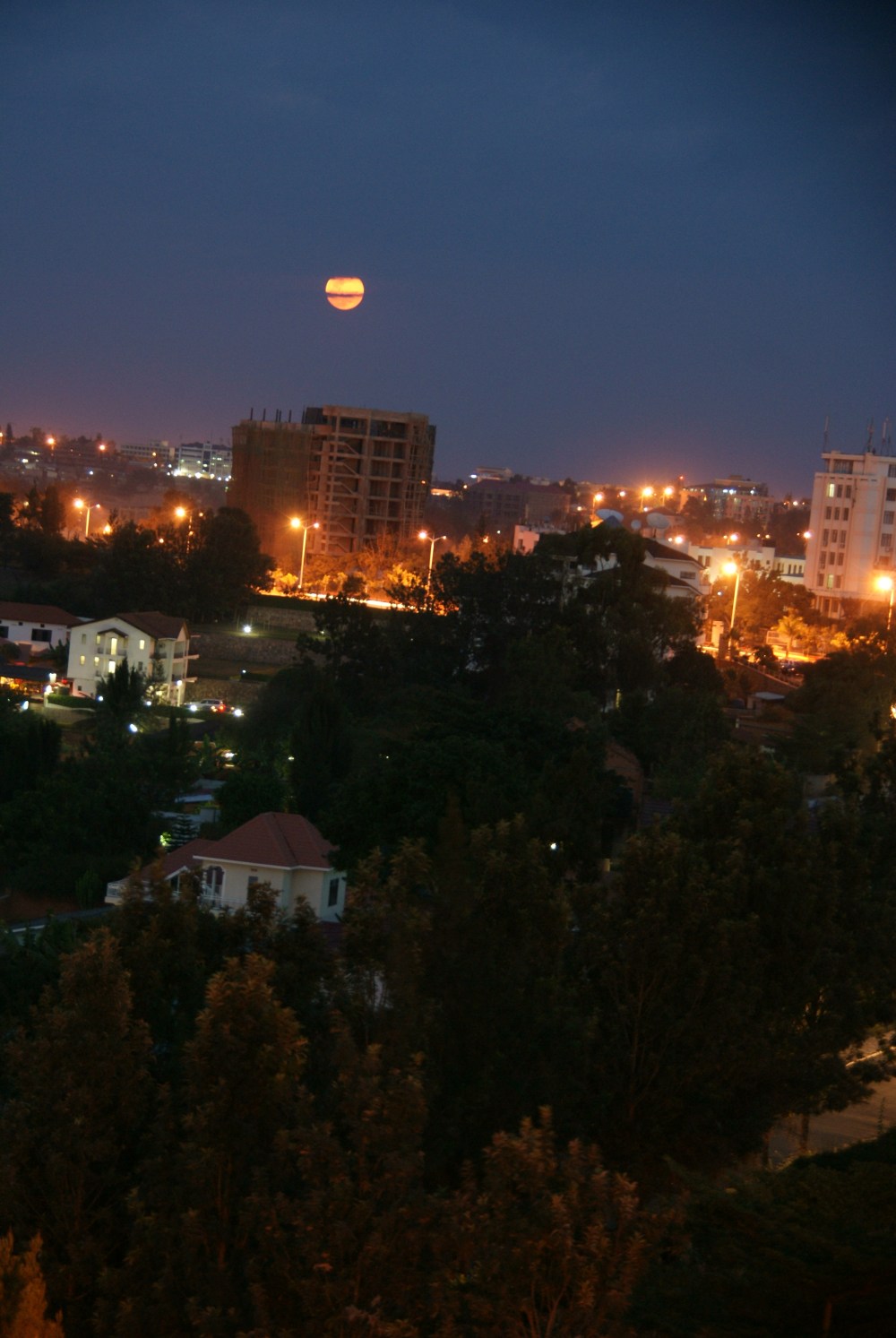 The Supermoon over Kigali, Rwanda