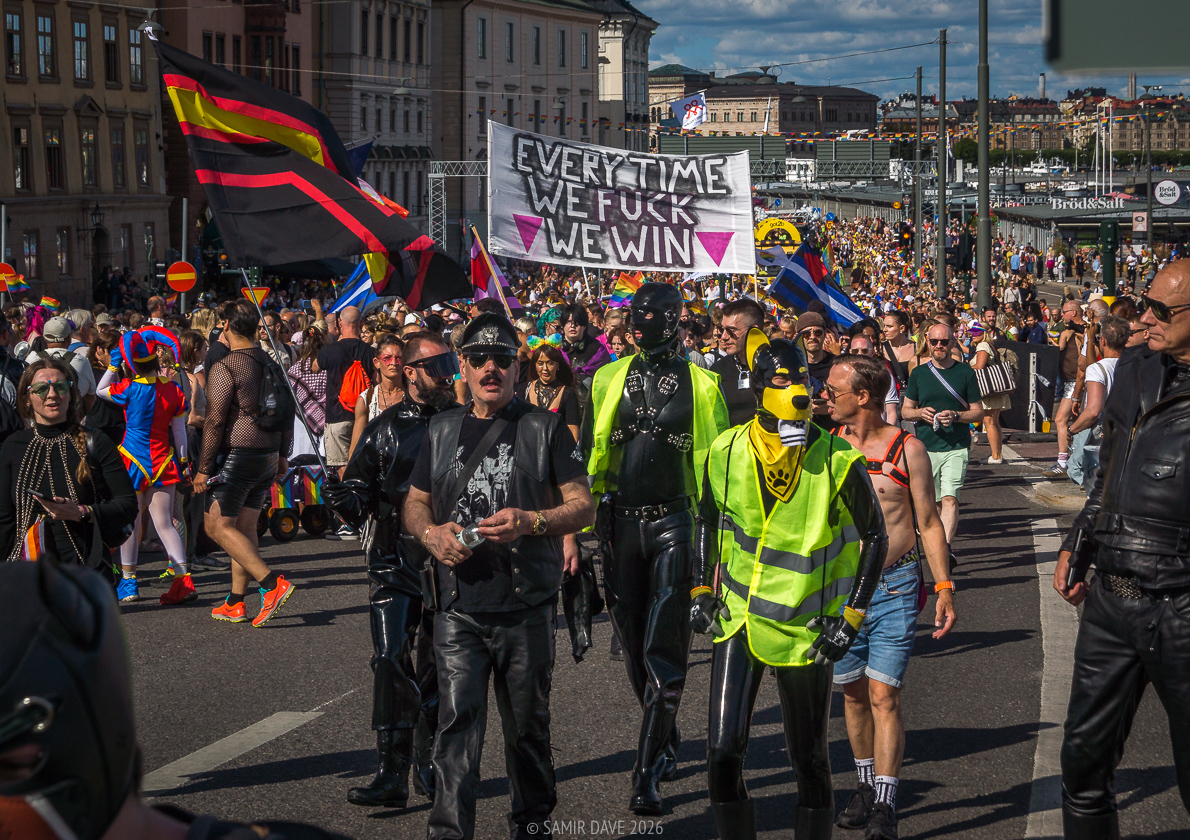 Pride is also about creating space for people and their fetishes, Slussbron, Stockholm Pride Festival 2026.