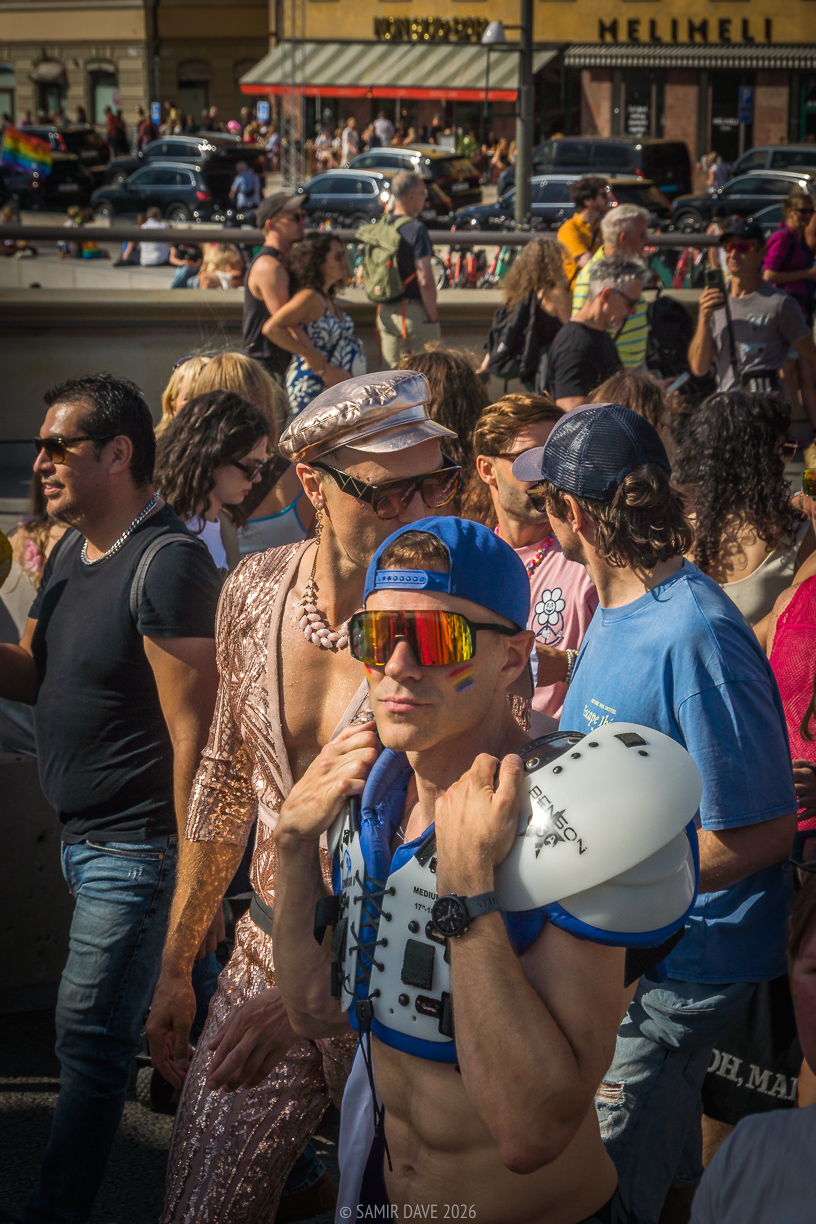 Catching a glimpse from a stranger at Stockholm Pride Festival 2026.
