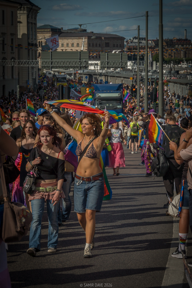 There was a sea of humans all there to give their support for love at Stockholm Pride Festival 2026.